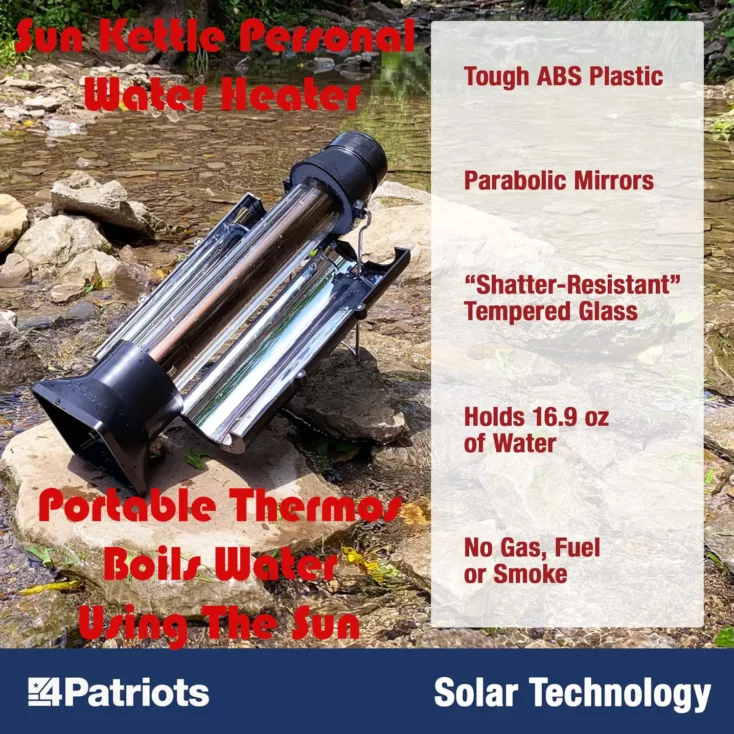 4Patriots Sun Kettle Personal Water Heater